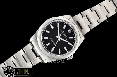 Oyster Perpetual 39mm 114300 Black Dial with Stick Markers 904L Asia 3132