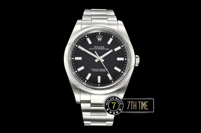 Oyster Perpetual 39mm 114300 Black Dial with Stick Markers 904L Asia 3132