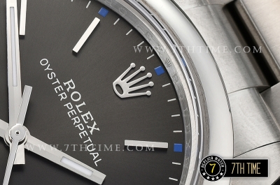 Oyster Perpetual 39mm 114300 Grey Dial with Stick Markers 904L Asia 3132
