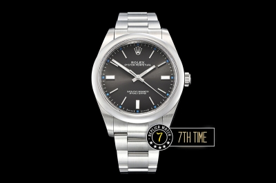 Oyster Perpetual 39mm 114300 Grey Dial with Stick Markers 904L Asia 3132