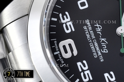 Basel 2016 AirKing Ref.116900 40mm SS/SS Asia 3131Black Dial with Large Numerals