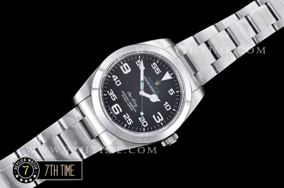 Basel 2016 AirKing Ref.116900 40mm SS/SS Asia 3131Black Dial with Large Numerals