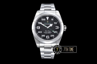 Basel 2016 AirKing Ref.116900 40mm SS/SS Asia 3131Black Dial with Large Numerals