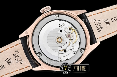 Cellini 50535 Moonphase 18K Rose Gold Thick Plated on SS Steel 316F White Dial with Numeral Markers Black Embossed Croc Print Calf Leather Strap