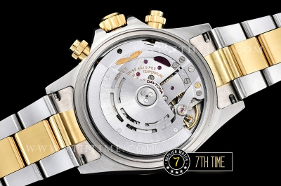 Daytona Two Tone YG/SS Gold Dial Gold Stick A7750