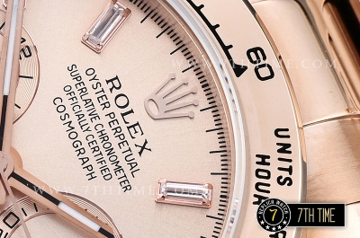 Daytona RG Diamond Baugette RG/RG Rose Gold Dial A7750