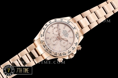 Daytona RG Diamond Baugette RG/RG Rose Gold Dial A7750