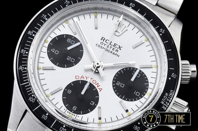 Daytona Ref.6263 Big Red SS/SS Silver/Black Dial A7750