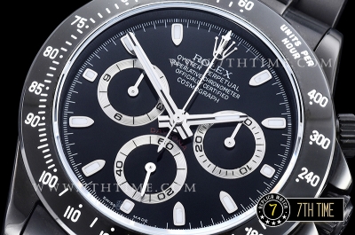 Daytona Project X PXD DS3 PVD Black Dial A7750 Mod