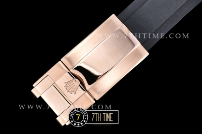 Daytona Ceramic Bezel RG/RU Rose Gold Dial Baguette Diamond Ultimate A7750 Mod