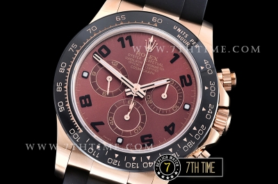 Daytona Ceramic Bezel RG/RU Brown Numeral Dial Ultimate A7750 Mod