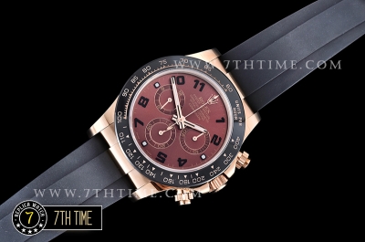Daytona Ceramic Bezel RG/RU Brown Numeral Dial Ultimate A7750 Mod