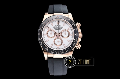Daytona Ceramic Bezel RG/RU White Stick Dial Ultimate A7750 Mod