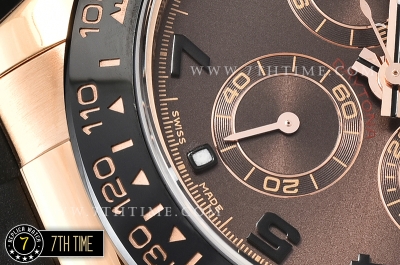 Daytona Ceramic Bezel RG/RU Brown Numeral Dial Ultimate A7750