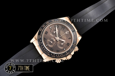 Daytona Ceramic Bezel RG/RU Brown Numeral Dial Ultimate A7750