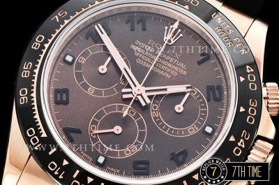 Daytona 116515 RG/RU Brown Numeral Dial Asia 4130 Mod