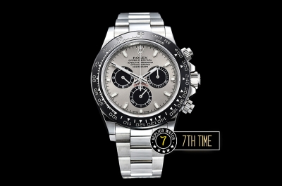 Daytona 116519LN SS/SS Grey/Black Sticks Dial A4130 Mod