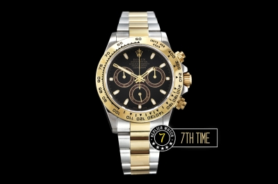 Daytona 116508 YG/SS Black/Stick Dial A7750 4130 Mod