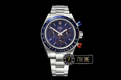 Daytona Cool Hand Brooklyn SS/SS Blue Dial A7750 4130 Mod