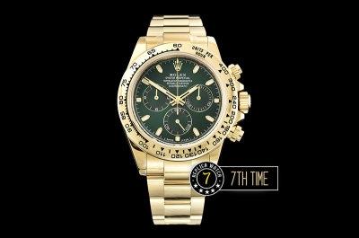 Daytona 116508LN YG/YG Green/Stick Green Dial Asia 4130 Mod