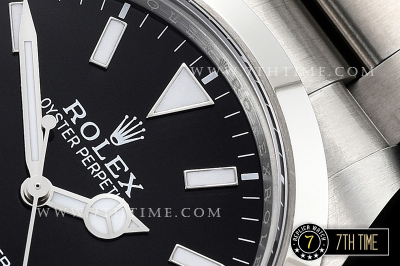Explorer 1 Ref.214270 39mm Black Dial with Large 3,6,9 & Stick Markers Solid Stainless Steel 316F Nickel Plated Asia 2836