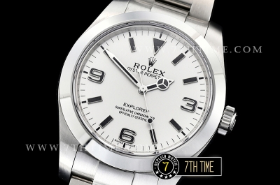 Explorer 1 Ref.214270 39mm Fantasy White Dial with Large 3,6,9 & Stick Markers Solid Stainless Steel 316F Gold Plated Asia 2836