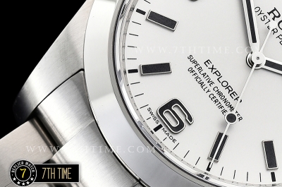 Explorer 1 Ref.214270 39mm Fantasy White Dial with Large 3,6,9 & Stick Markers Solid Stainless Steel 316F Gold Plated Asia 2836