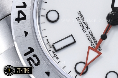 Explorer II Ref.216570 42mm White Dial with Round Markers Asia Clone 3187 Automatic GMT movement Solid Stainless Steel 316F
