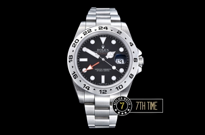 Explorer II Ref.216570 42mm Black Dial with Round Markers Asia Clone 3187 Automatic GMT movement Solid Stainless Steel 316F