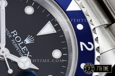 GMT Master II Ref.16710 Pepsi SS/SS Black Dial Asia 3186 Mod