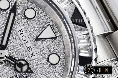 GMT Master II Diamonds/Black SS/SS Diamonds Dial BPF A3186 Mod