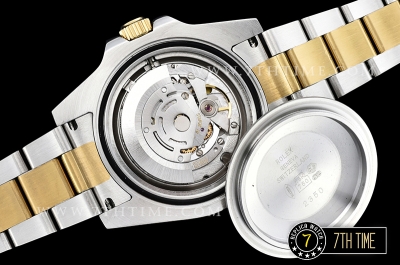 GMT Master II Ref.116713 Two Tone YG/SS Black Dial A3186 Mod