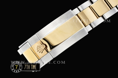 GMT Master II Red/Blue Rubies Two Tone YG/SS Black Dial A3186 Mod