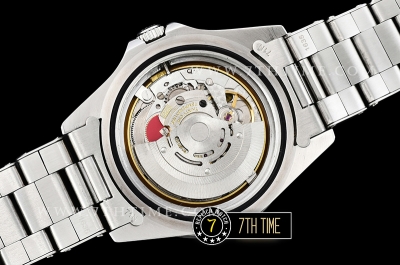 GMT Master Ref.1675 Pepsi Red/Blue Color Bezel Black Dial with Patina Colored Dot Markers Swiss 2836 Mod