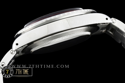 GMT Master Ref.1675 Pepsi Red/Blue Color Bezel Black Dial with Patina Colored Dot Markers Swiss 2836 Mod