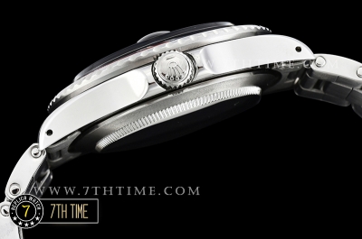GMT Master Ref.1675 Coke Red/Black Color Bezel Black Dial with Patina Colored Dot Markers Swiss 2836 Mod