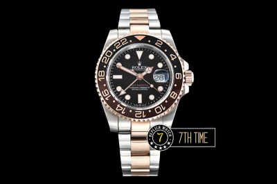 GMT Master II Basel 2018 126711 40mm Two Tone RG/SS Black Dial A2836