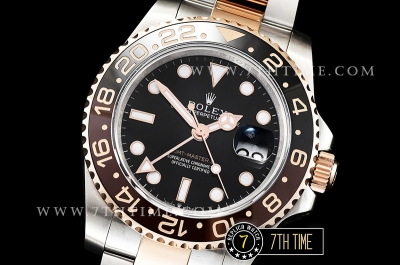 GMT Master II Basel 2018 126711 40mm RG/SS 904L Black Dial A2836