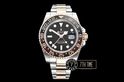 GMT Master II Basel 2018 126711 40mm RG/SS 904L Black Dial A2836