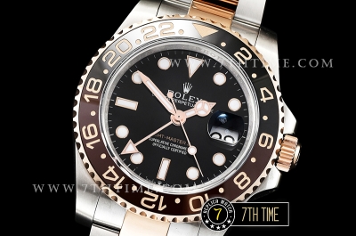 GMT Master II Basel 2018 126711 40mm RG/SS 904L Black Dial A2836
