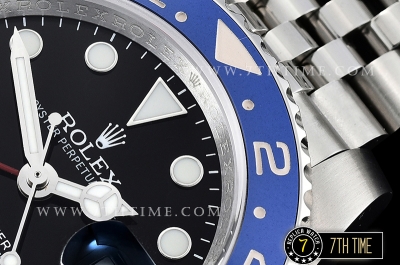 GMT Master II 126710 Pepsi Jubilee SS/SS Black Dial Gold Plated A2836