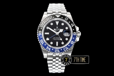 GMT Master II 126710BLNR Jubilee SS/SS Black Dial A2836