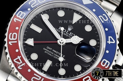 GMT Master II 126710 Pepsi 904L SS/SS Black Dial A2836