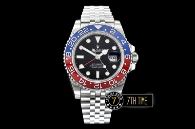 GMT Master II 126710 Pepsi 904L SS/SS Black Dial A2836