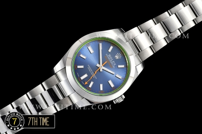 Milgauss 116400 New Milgauss Z Blue Dial on SS Bracelet Asia 3131