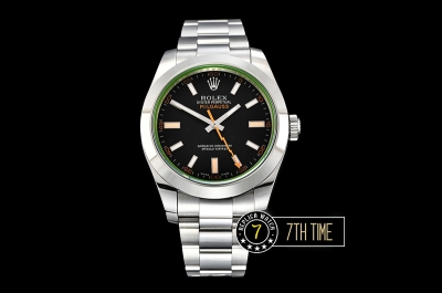 Milgauss 116400 40mm Black Dial on SS Bracelet Asia 3131