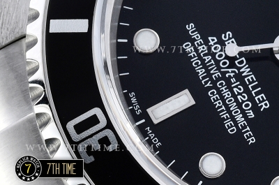 SeaDweller Ref.16600 40mm SS/SS Black Dial A3135 Mod