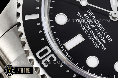 SeaDweller 116600 Ceramic Diver Bezel SS/SS Black Dial A3135 Mod