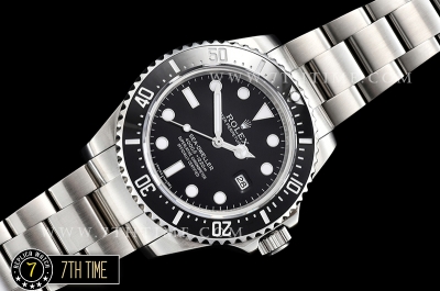 SeaDweller 116600 Ceramic Diver Bezel SS/SS Black Dial A3135 Mod
