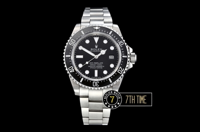 SeaDweller 116600 Ceramic Diver Bezel SS/SS Black Dial A3135 Mod